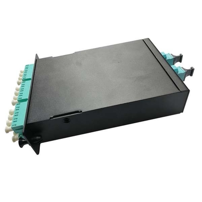 MPO/MTP - cerco modular da fibra do armário de painel de remendo 4u da gaveta do LC 12F